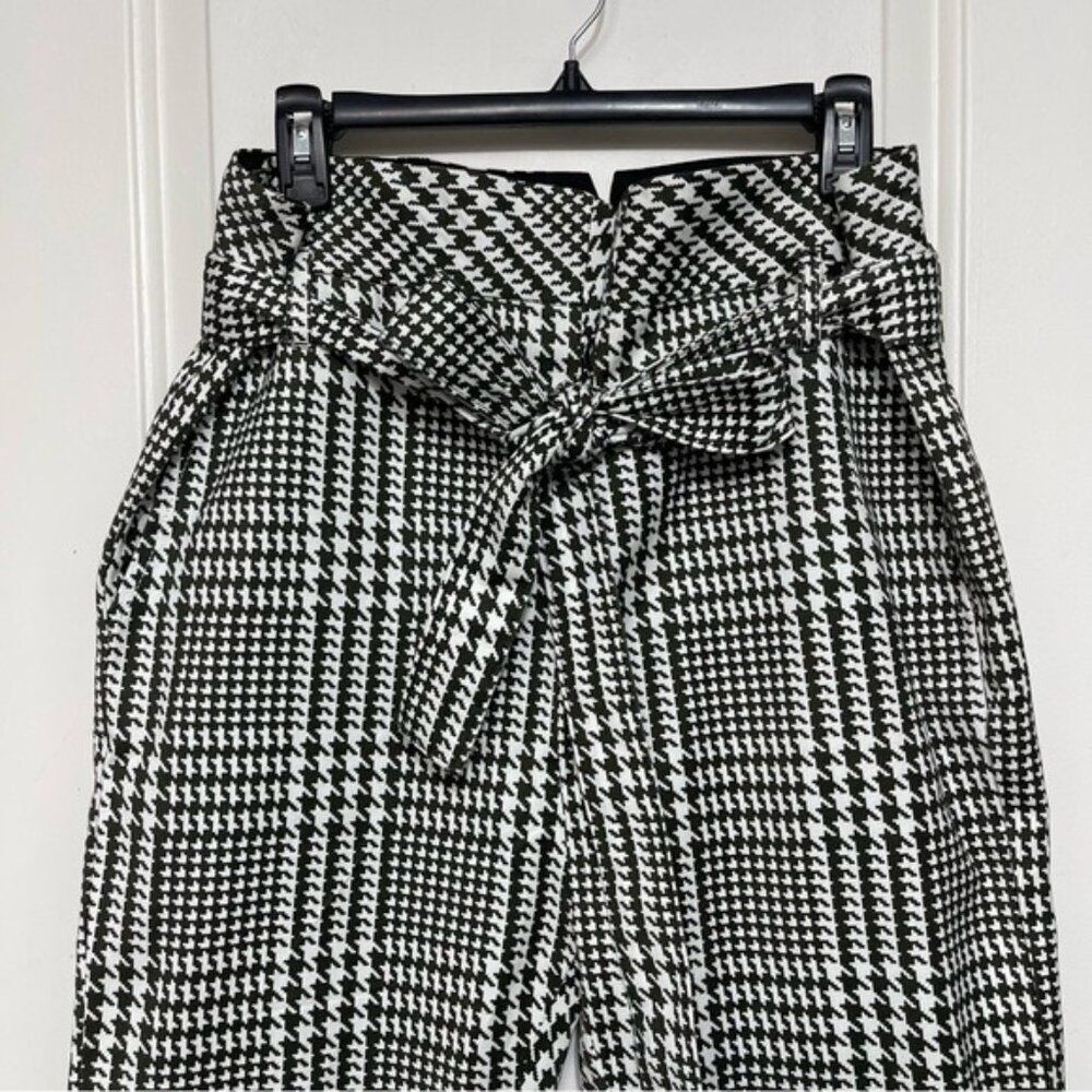 New AG Gerren Cotton Paperb Waist Pants in Pixel Plaid Size M - Picture 6 of 16